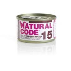 Natural Code 15 fiocchi di pollo, verdure, fegato e riso 85gr